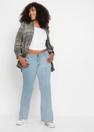 Flared jeans met deelnaden en Positive Denim #1 Fabric, RAINBOW