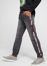Jongens jogging jeans met tapes, slim fit, John Baner JEANSWEAR