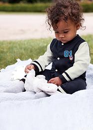 Baby sweat jumpsuit van biologisch katoen, bpc bonprix collection