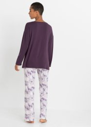 Pyjama met flared broek van viscose, bpc bonprix collection