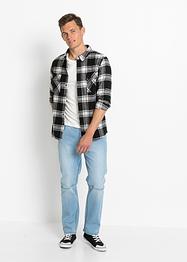 Loose fit stretch jeans, straight, RAINBOW