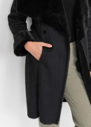 Lange imitatie lammy coat, BODYFLIRT
