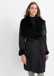 Lange imitatie lammy coat, BODYFLIRT