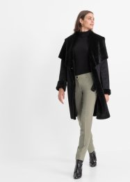 Lange imitatie lammy coat, BODYFLIRT