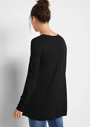 Longsleeve van viscose, wijd uitlopend, bonprix