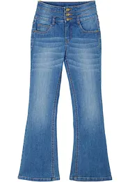 Meisjes high waist jeans, flared, bonprix