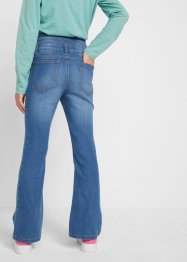 Meisjes high waist jeans, flared, John Baner JEANSWEAR