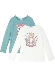 Meisjes longsleeve (set van 2), bpc bonprix collection