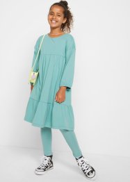 Meisjes jersey jurk en legging (2-dlg. set), bpc bonprix collection
