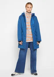 Outdoor parka met teddy fleece en capuchon, waterdicht, bonprix