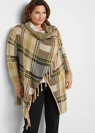 Lang vest met franjes, bonprix
