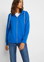 Sweatvest met capuchon en steekzakken, bpc bonprix collection