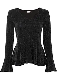 Longsleeve met glitter, bonprix