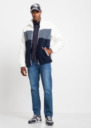Fleece vest met licht oversized schouders, loose fit, RAINBOW