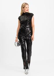 Broek met pailletten, BODYFLIRT boutique