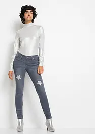 Skinny jeans met sterren, bonprix