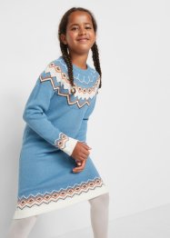 Meisjes gebreide jurk met Noors patroon, bpc bonprix collection