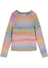 Meisjes gebreide trui met space dye effect, bpc bonprix collection