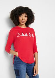 Katoenen longsleeve met kerstmotief, bpc bonprix collection
