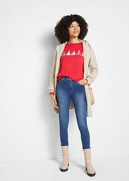 Katoenen longsleeve met kerstmotief, bpc bonprix collection