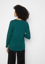 Katoenen longsleeve met kerstmotief, bpc bonprix collection