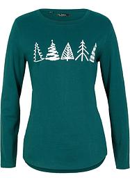 Katoenen longsleeve met kerstmotief, bpc bonprix collection