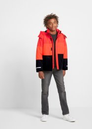 Kinderen ski-jas met blokstrepen, waterdicht en winddicht, bpc bonprix collection