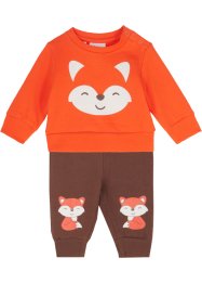 Baby sweater en sweatpants van biologisch katoen (2-dlg. set), bpc bonprix collection