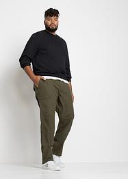 Regular fit stretch thermobroek met cargozakken, straight, bpc bonprix collection