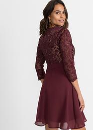Chiffon jurk met kant, BODYFLIRT boutique