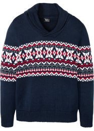 Noorse trui met comfort fit en sjaalkraag, bpc bonprix collection