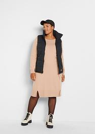 Gebreide jurk met splitten, knielang, bpc bonprix collection