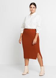 Gebreide midi rok, BODYFLIRT