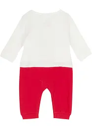 Baby kerst jumpsuit van biologisch katoen, bonprix