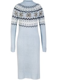 Gebreide jurk met Noors patroon, knielang, bpc bonprix collection