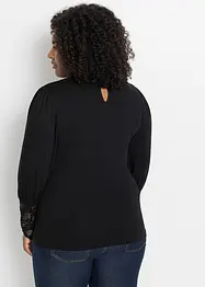 Longsleeve met kant, bonprix