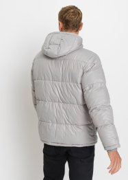 Gewatteerde jas van materiaalmix met gerecycled polyester, loose fit, RAINBOW