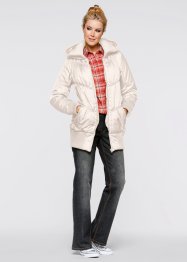 Gewatteerde jas met brede comfortband en capuchon, bpc bonprix collection