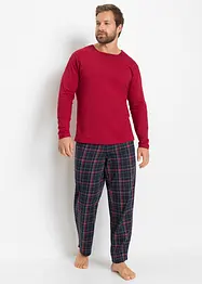 Pyjama met lange mouwen van biologisch katoen, bonprix