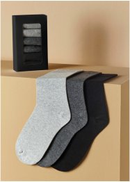 Luxe sokken (3 paar) met exclusief comfort en biologisch katoen, bpc bonprix collection