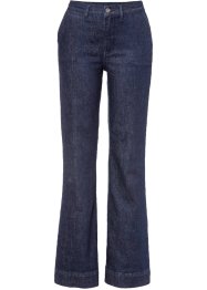 Flared jeans high waist met biologisch katoen, RAINBOW