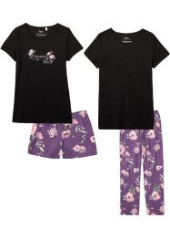 Pyjama en shortama (4-dlg. set), bpc bonprix collection