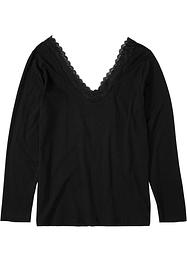 Pyjamashirt met rugdecolleté, bpc bonprix collection