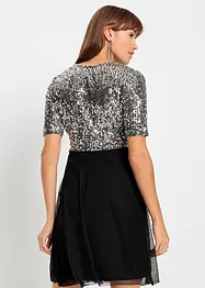 Minijurk met pailletten, bonprix