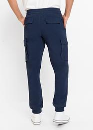 Regular fit stretch instapbroek met cargozakken, straight, RAINBOW