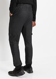 Regular fit instapbroek in denim look met cargozakken, straight, RAINBOW