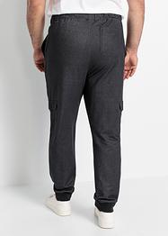 Regular fit instapbroek in denim look met cargozakken, straight, RAINBOW