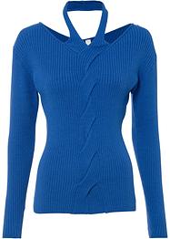Trui met halterbandjes en kabelpatroon, BODYFLIRT boutique