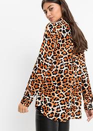 Gedessineerde, lange blouse van viscose, BODYFLIRT