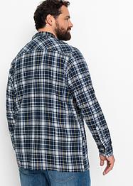 Flanellen overhemd met lange mouwen en ritssluiting, John Baner JEANSWEAR